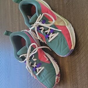 Nike Boys Zoom Freak 5 Keep It A Buck Red Green Basketbal Shoes